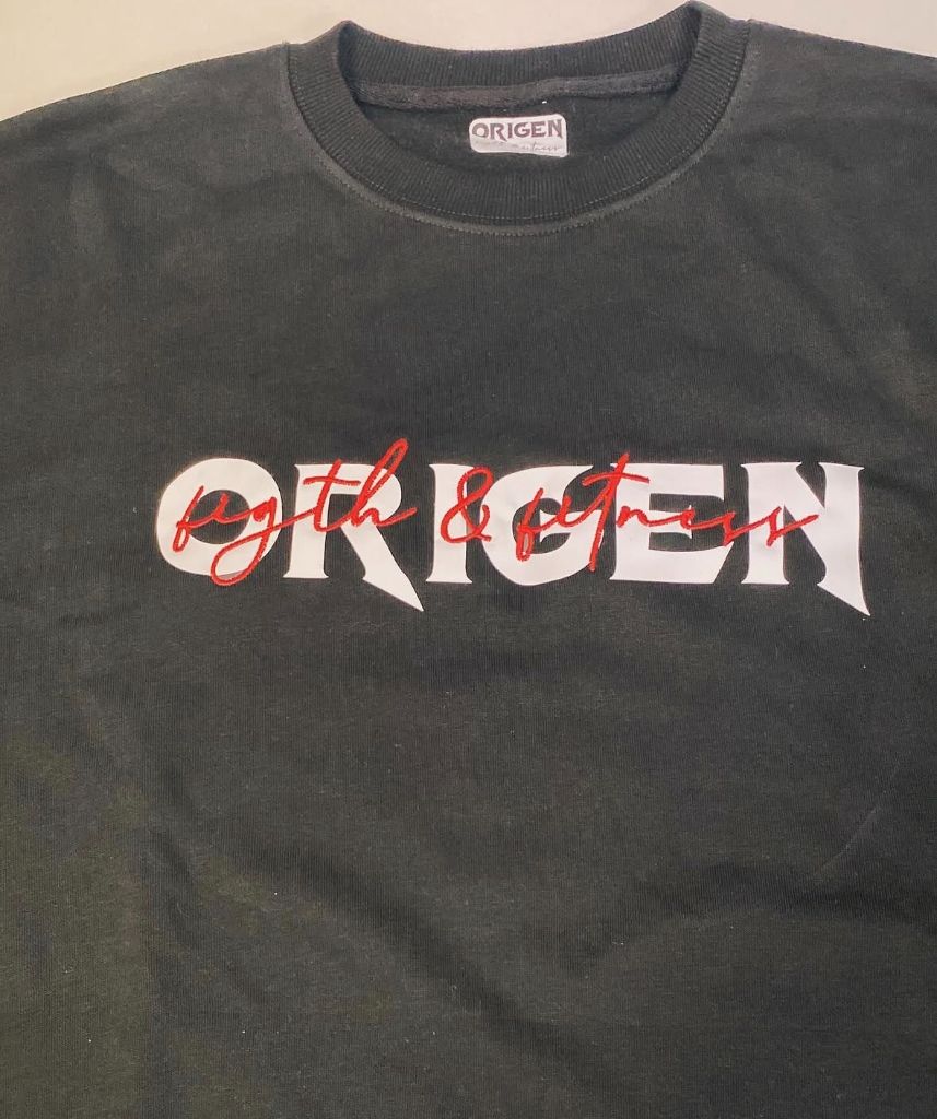 Sudadera con serigrafía Origen Fight & Fitness